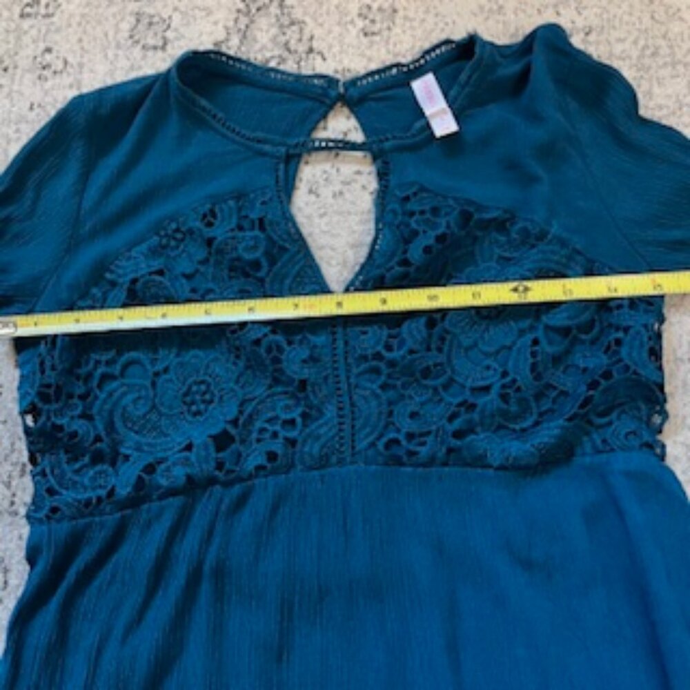 🧡3/15 xhilaration Lace Blouse Women's S - Picture 4 of 9